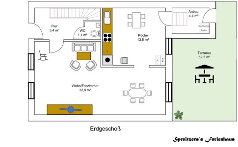Erdgeschoß - Ansicht vergrößern -